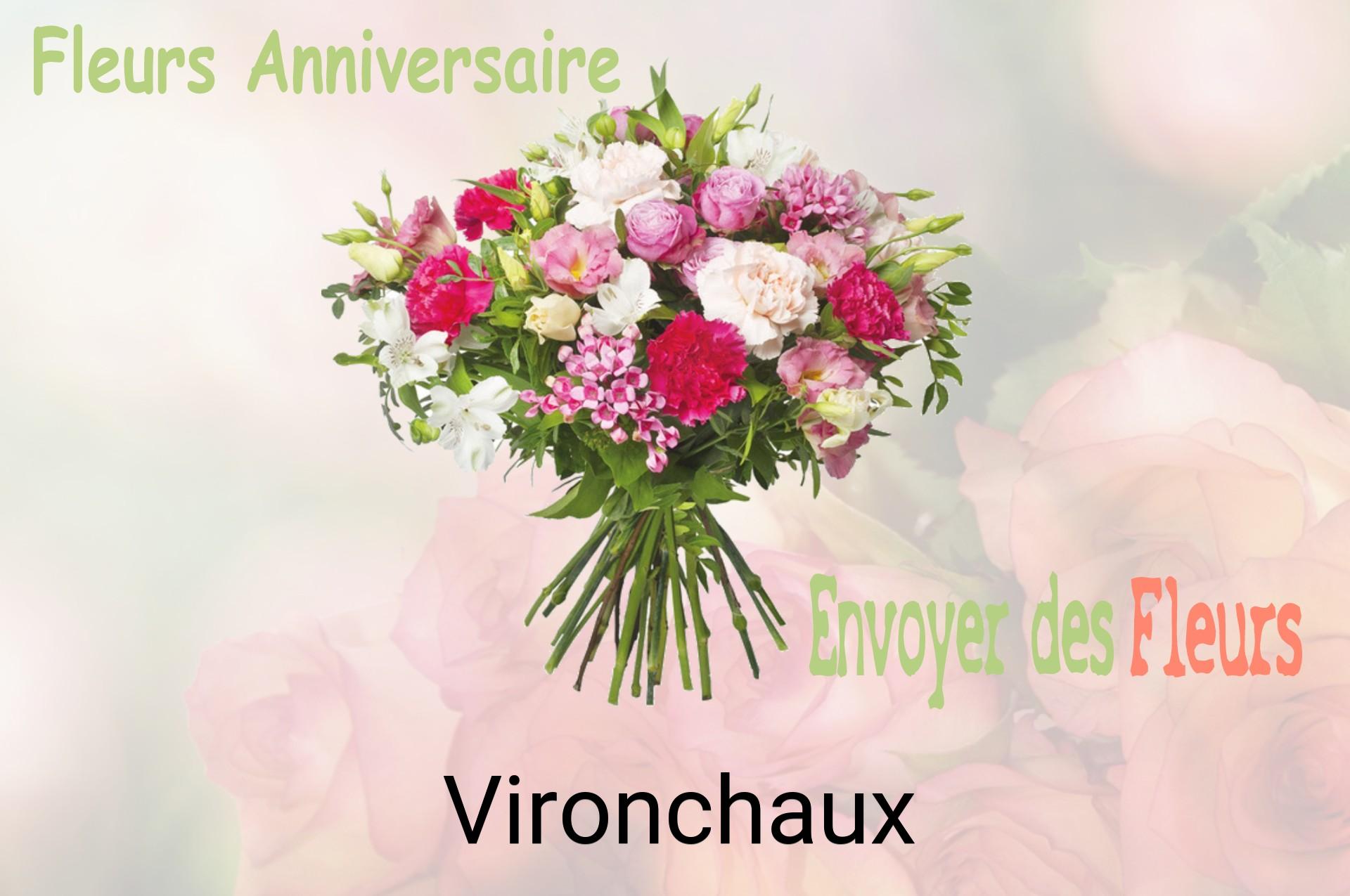 Bouquet de fleurs d’anniversaire livré à Vironchaux