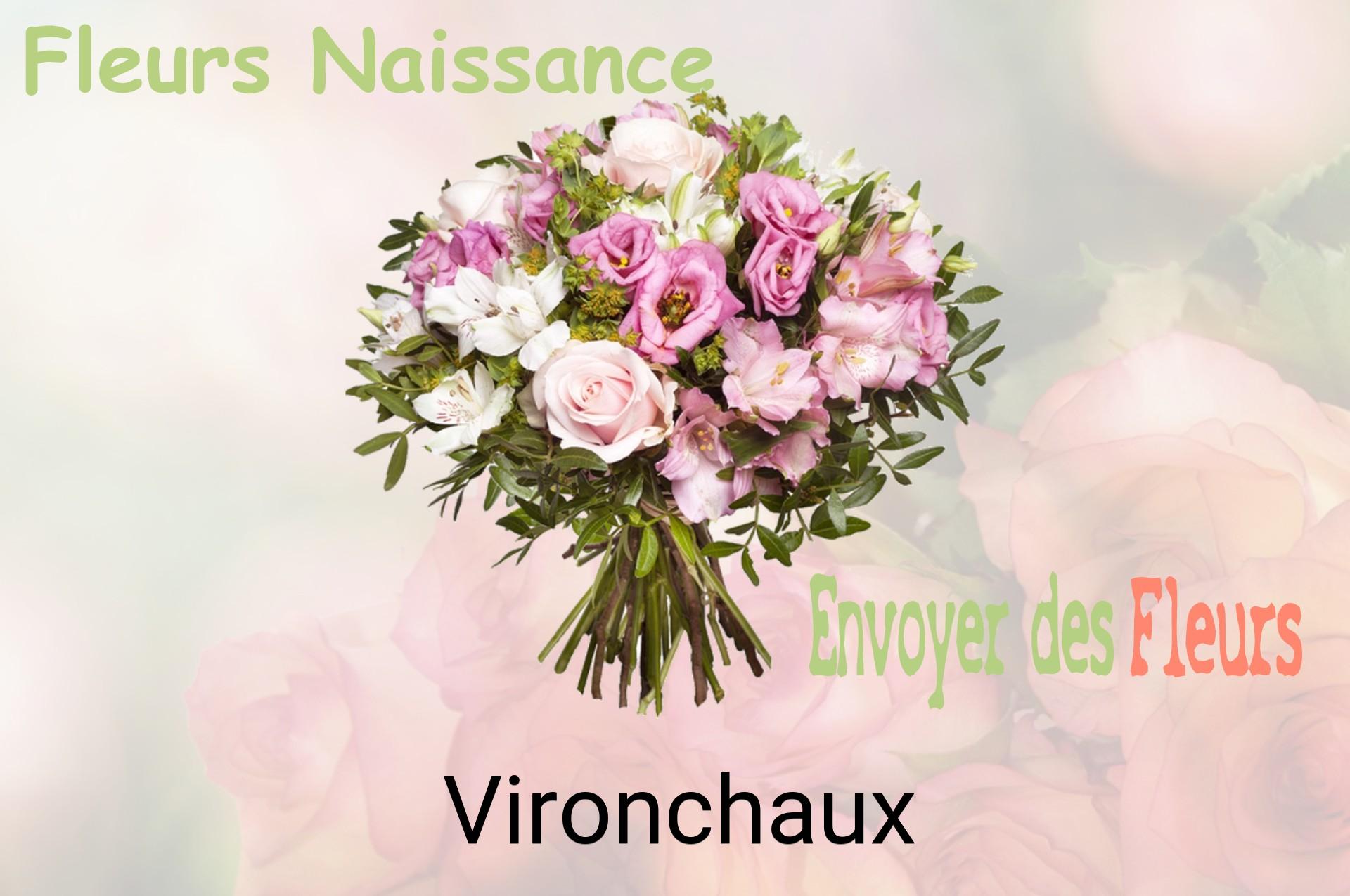 Bouquet de fleurs de naissance livré à Vironchaux